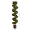 5ft. Potted UV Resistant Spiral Boxwood Topiary Tree